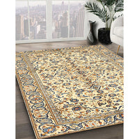 Traditional Sun Yellow Persian Rug, tr4380