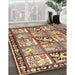Traditional Brown Red Persian Rug in Family Room, tr4382