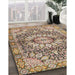 Machine Washable Traditional Sienna Brown Rug in a Family Room, wshtr4386