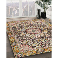 Traditional Sienna Brown Persian Rug, tr4386