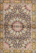 Machine Washable Traditional Sienna Brown Rug, wshtr4386