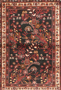 Machine Washable Traditional Rust Pink Rug, wshtr4387