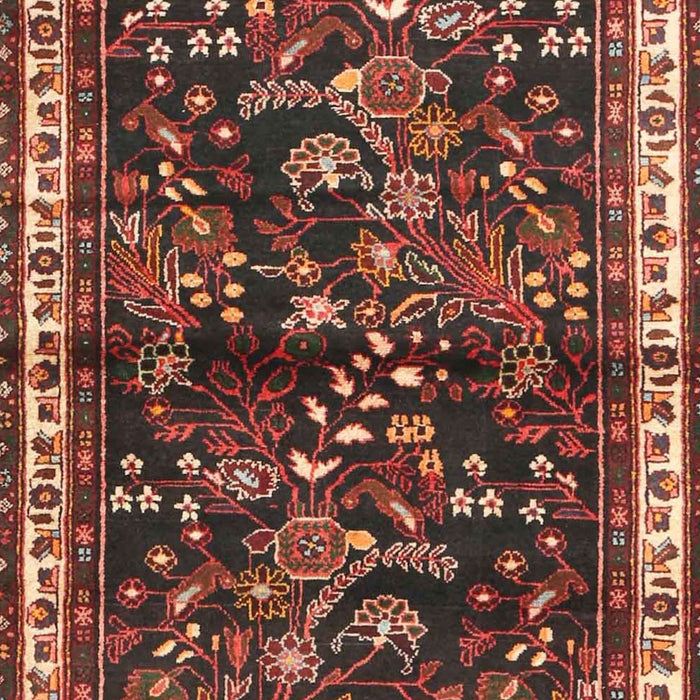 Machine Washable Traditional Rust Pink Rug, wshtr4387