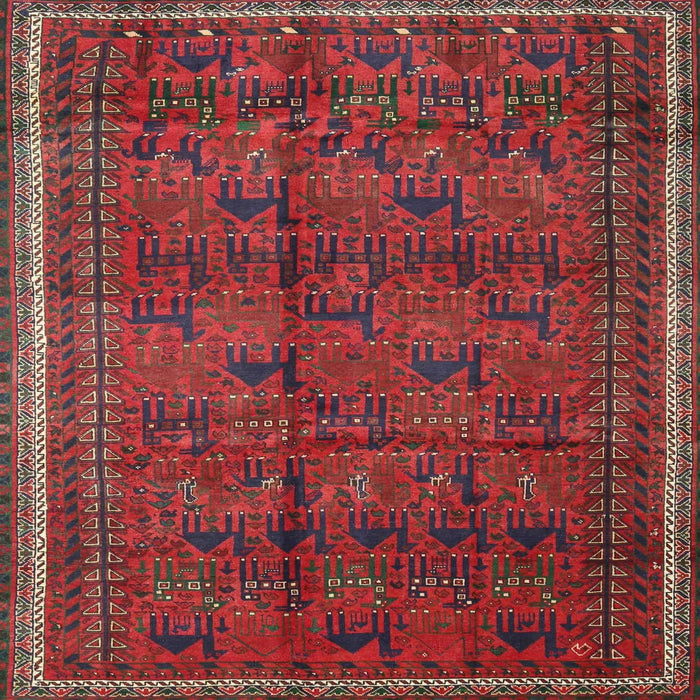 Round Machine Washable Traditional Chestnut Brown Rug, wshtr4388