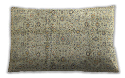 Traditional Classic Rectangular Khaki Gold Lumbar Throw Pillow, 13 inch by 19 inch, lbtr4389