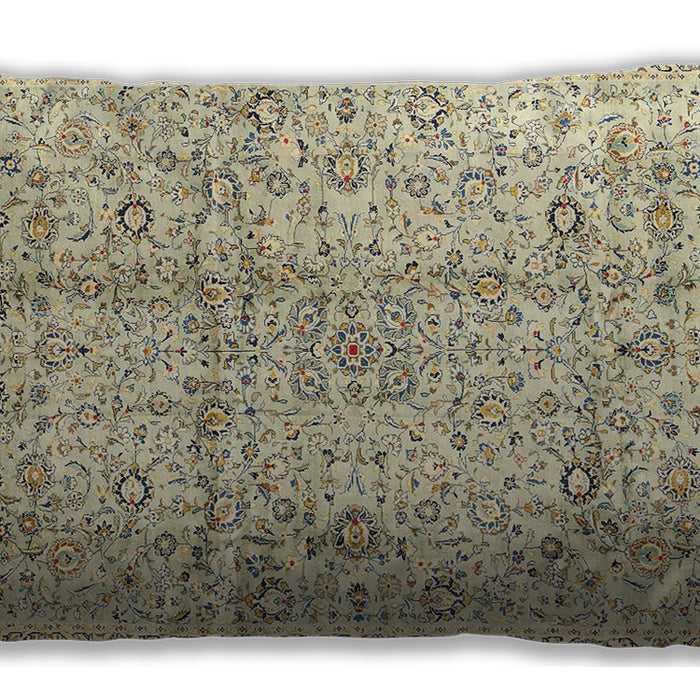Traditional Classic Rectangular Khaki Gold Lumbar Throw Pillow, 13 inch by 19 inch, lbtr4389