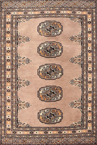 Machine Washable Traditional Chestnut Brown Rug, wshtr438