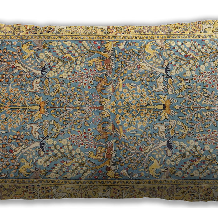 Traditional Classic Rectangular Dark Almond Brown Lumbar Throw Pillow, 13 inch by 19 inch, lbtr4391