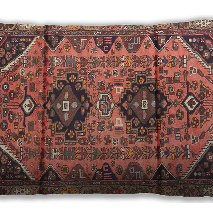 Traditional Classic Rectangular Brown Red Lumbar Throw Pillow, 13 inch by 19 inch, lbtr4392
