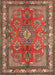 Traditional Orange Brown Medallion Rug, tr4393