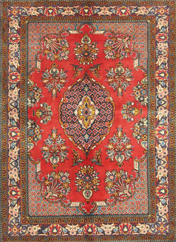 Machine Washable Traditional Orange Brown Rug, wshtr4393
