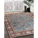 Machine Washable Traditional Sage Green Rug in a Family Room, wshtr4394