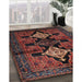 Traditional Brown Persian Rug in Family Room, tr43
