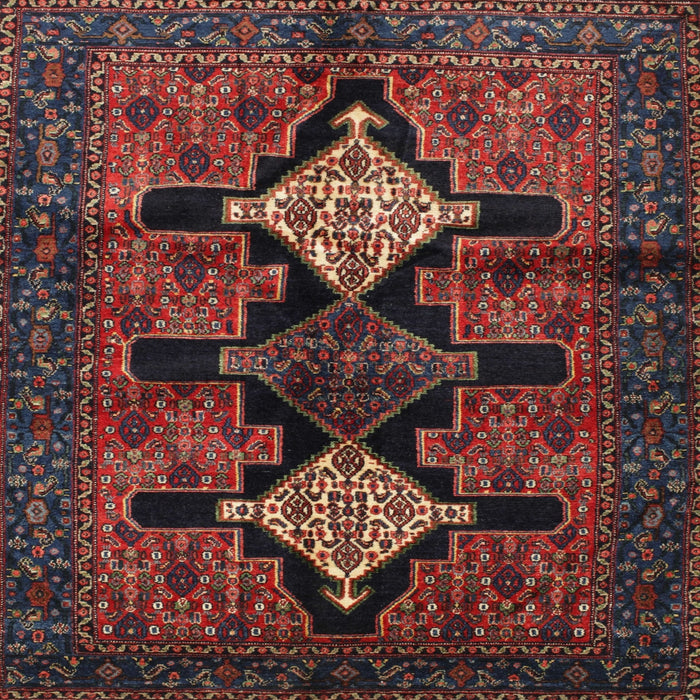 Square Traditional Brown Persian Rug, tr43