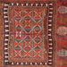 Square Traditional Rust Pink Persian Rug, tr4401