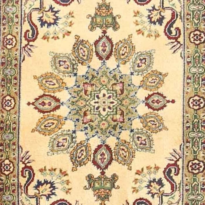 Traditional Brown Gold Medallion Rug, tr4403