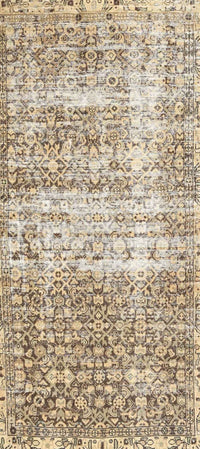 Machine Washable Traditional Dark Almond Brown Rug, wshtr4404