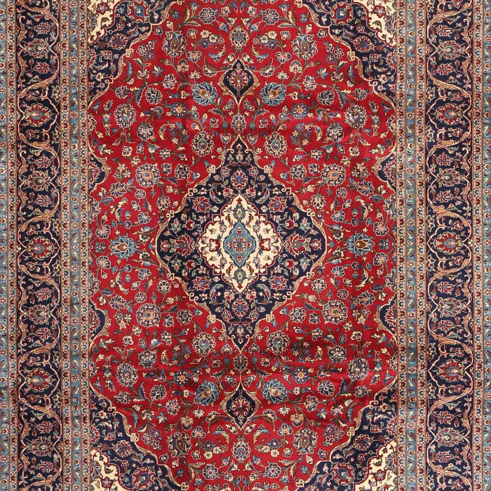 Machine Washable Traditional Saffron Red Rug, wshtr4405