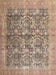 Machine Washable Traditional Dark Gold Brown Rug, wshtr4406