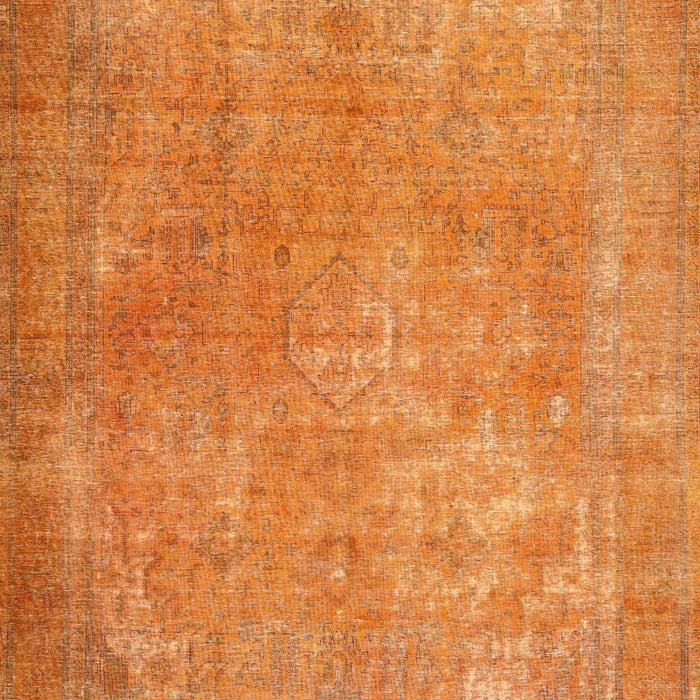 Traditional Dark Orange Persian Rug, tr4408