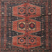 Square Traditional Sienna Brown Persian Rug, tr4410