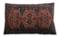 Traditional Classic Rectangular Sienna Brown Lumbar Throw Pillow, 13 inch by 19 inch, lbtr4410