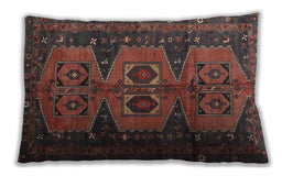 Traditional Classic Rectangular Sienna Brown Lumbar Throw Pillow, 13 inch by 19 inch, lbtr4410