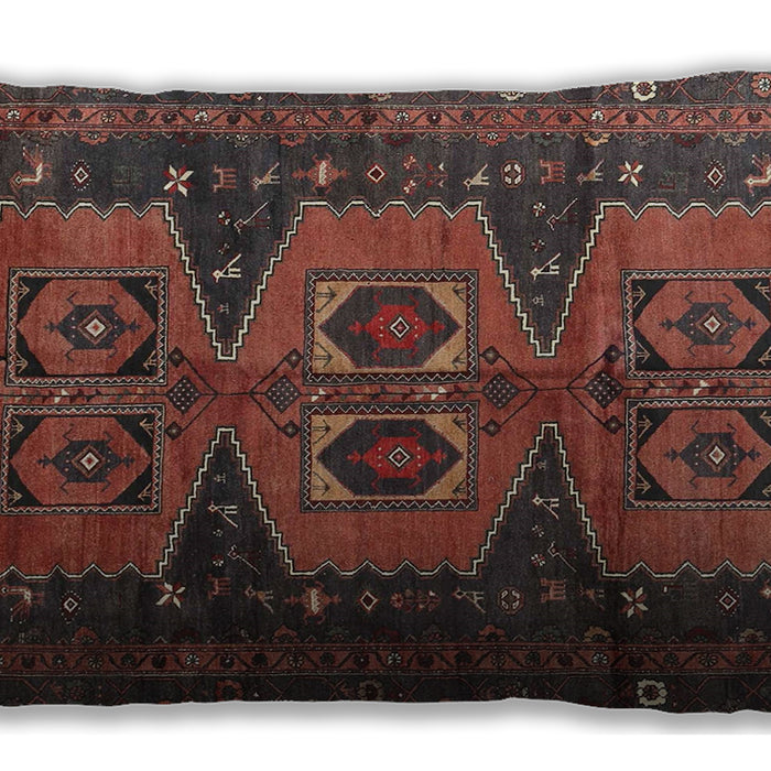Traditional Classic Rectangular Sienna Brown Lumbar Throw Pillow, 13 inch by 19 inch, lbtr4410