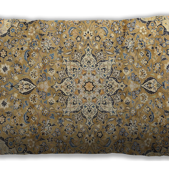 Traditional Classic Rectangular Brown Lumbar Throw Pillow, 13 inch by 19 inch, lbtr4411