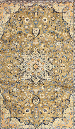 Machine Washable Traditional Brown Rug, wshtr4411