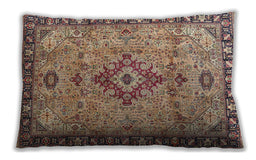 Traditional Classic Rectangular Dark Sienna Brown Lumbar Throw Pillow, 13 inch by 19 inch, lbtr4412