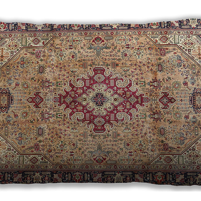 Traditional Classic Rectangular Dark Sienna Brown Lumbar Throw Pillow, 13 inch by 19 inch, lbtr4412