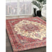 Machine Washable Traditional Cherry Red Rug in a Family Room, wshtr4413