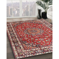 Traditional Light Copper Gold Persian Rug, tr4415