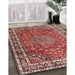 Traditional Light Copper Gold Persian Rug in Family Room, tr4415