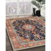 Traditional Red Brown Persian Rug in Family Room, tr4416
