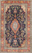 Machine Washable Traditional Red Brown Rug, wshtr4416