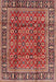 Machine Washable Traditional Light Copper Gold Rug, wshtr4417