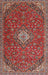 Traditional Orange Salmon Pink Medallion Rug, tr4419