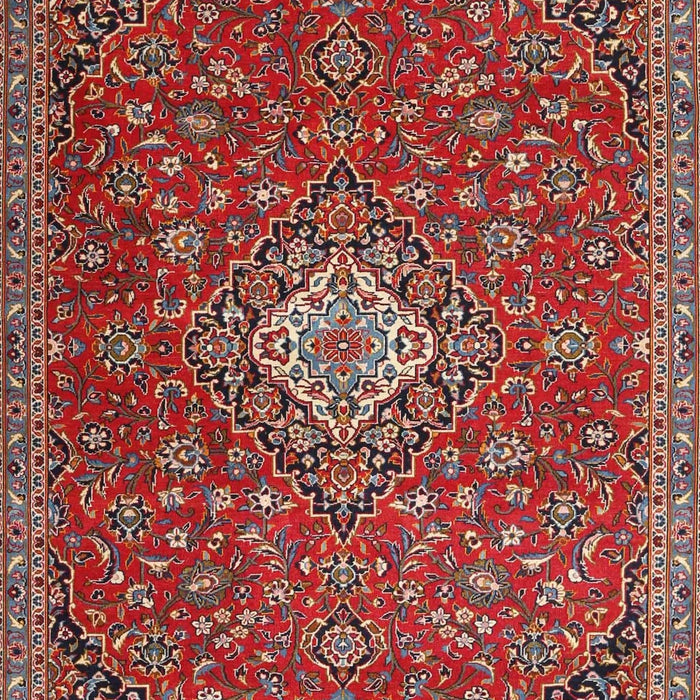 Machine Washable Traditional Orange Salmon Pink Rug, wshtr4419