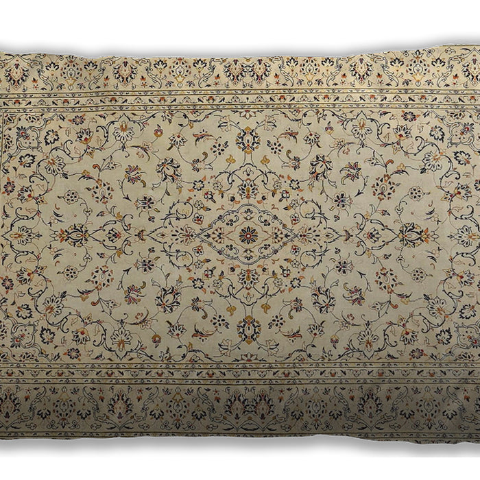 Traditional Classic Rectangular Khaki Gold Lumbar Throw Pillow, 13 inch by 19 inch, lbtr4420