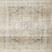 Square Traditional Light French Beige Brown Persian Rug, tr4421