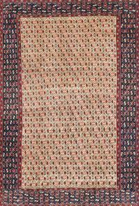 Machine Washable Traditional Vermilion Red Rug, wshtr4423