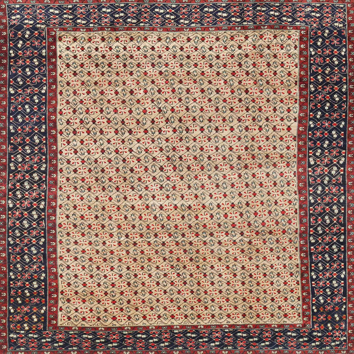 Square Traditional Red Persian Rug, tr4423