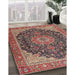 Machine Washable Traditional Saffron Red Rug in a Family Room, wshtr4424