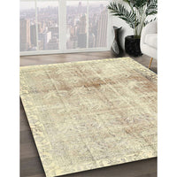 Traditional Golden Blonde Gold Persian Rug, tr4427