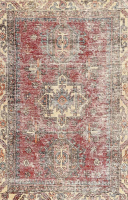 Machine Washable Traditional Dark Gold Brown Rug, wshtr4428