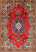 Traditional Orange Salmon Pink Medallion Rug, tr442