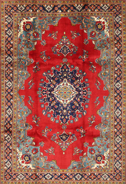 Machine Washable Traditional Orange Salmon Pink Rug, wshtr442