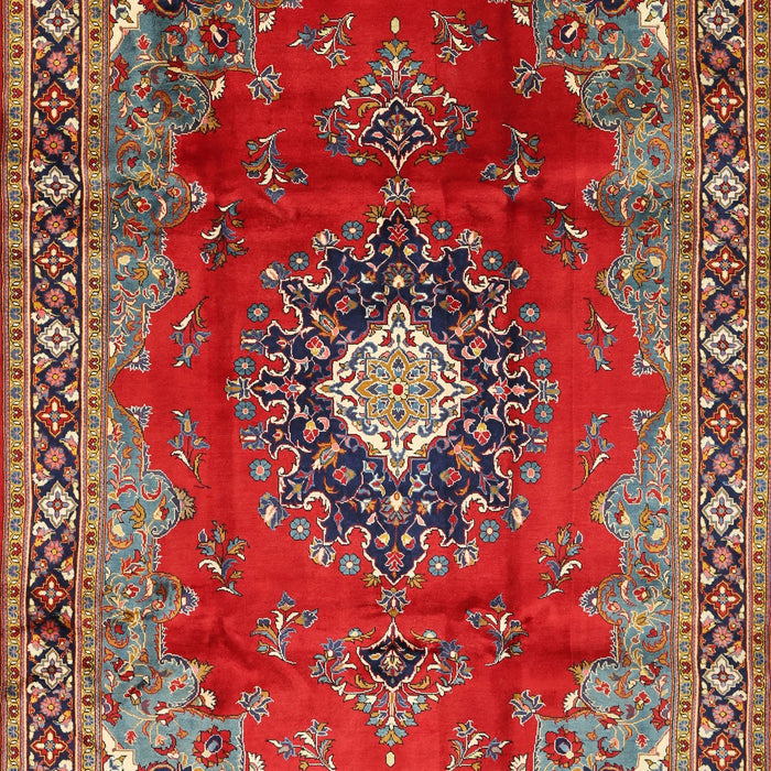 Machine Washable Traditional Orange Salmon Pink Rug, wshtr442